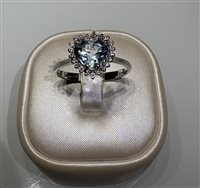 Anello Miluna Donna Le Gemme Preziose in Oro bianco Acquamarina LID2951